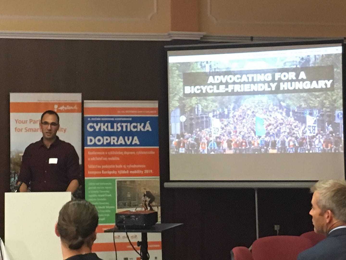 A Kerékpárosklub működését mutattuk be szlovák bringás szervezeteknek