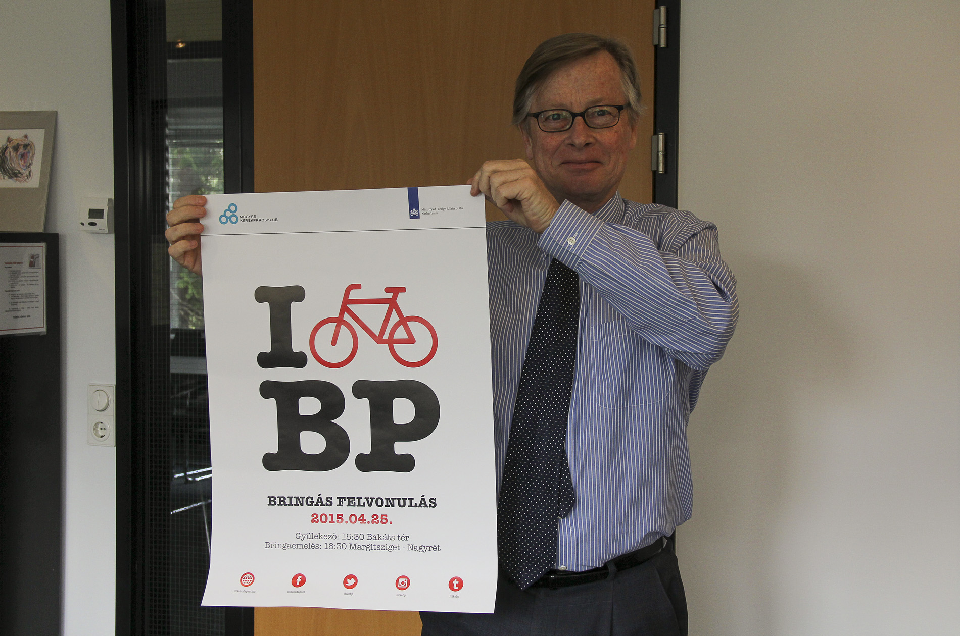 Hollandia nagykövete nyitja meg az I Bike Budapest biciklis felvonulást